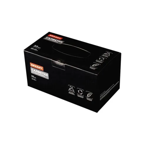 Салфетка из микрофибры в картонной коробке 25х25см 200 гр/кв.м (уп.30шт) в коробке Rexant 80-0808 фото 3