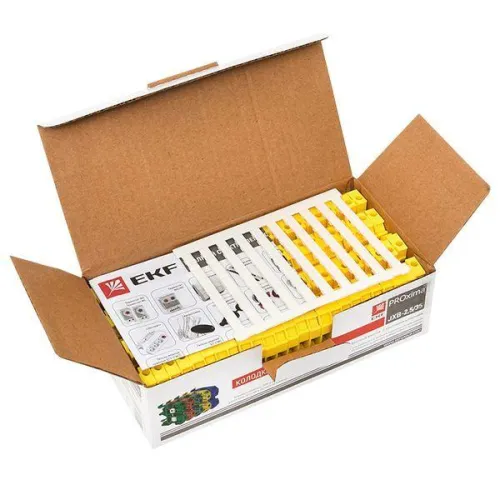 Колодка клеммная JXB-2.5/35 (25а) желт. EKF plc-jxb-2.5/35y фото 9