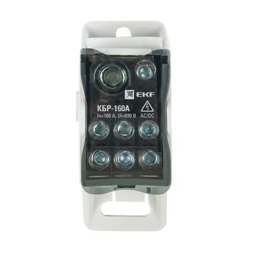Блок распределительный КРОСС крепеж на панель и DIN КБР-160А EKF plc-kbr160 фото 3