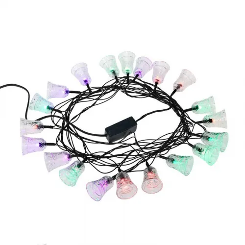 Гирлянда светодиодная "Колокольчики" 2.8м 20LED мультиколор RGB 2Вт IP20 с контроллером Neon-Night 303-062 фото 6