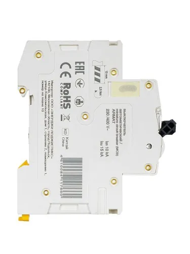 Выключатель автоматический модульный 1п C 6А M10N ARMAT IEK AR-M10N-1-C006 фото 7