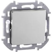 Выключатель кнопочный Inspiria 6А 250В без фиксации НО/НЗ механизм алюм. IEK 673692