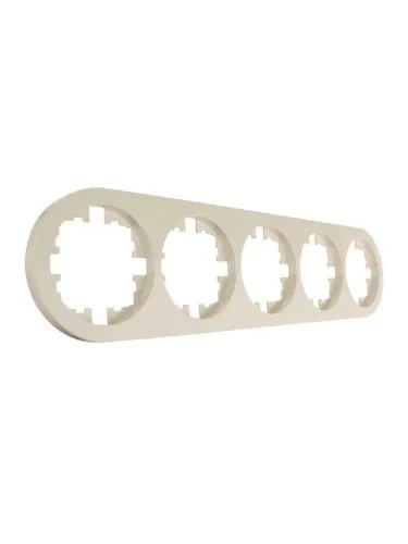 Рамка 5-м OSEN горизонт. круглая сл. кость LEZARD 744-9000-150 фото 2