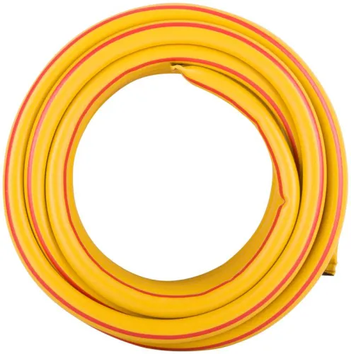 Шланг поливочный трехслойный армированный 3/4дюймх2.2ммх15м желт. КУРС 76317 фото 2