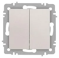 Выключатель 2-кл. СП Accent 6-104-06 10А IP20 250В AL/CU перламутр. Intro Б0063491