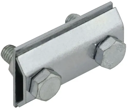 Зажим соединительный сквоз. пруток-пруток 8мм оцинк. сталь IEK ZCC86-11-1-08