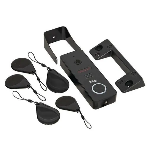 Видеопанель вызывная CPV-02 1000TVL IP65 со считыв. ключей 4пр. черн. EKF int-cpv-02 фото 3