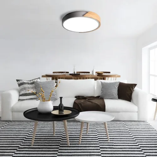 Светильник светодиодный декоративный PPB Scandic-R DIM 90Вт 3000-6500К IP20 настенно-потолочный бытовой диммир. GR/W JazzWay 5037151 фото 8