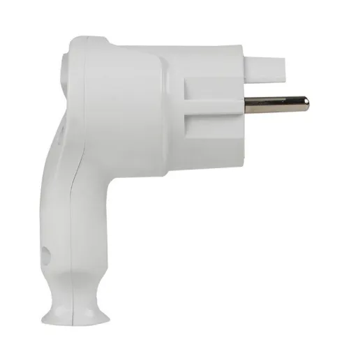 Вилка с кнопкой извлечения 16А 250В с заземл. бел. EKF AVP-16-k фото 2