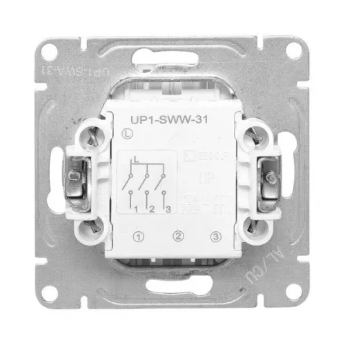 Выключатель 3-кл. СП Эпика механизм алюм. EKF UP1-SWA-31 фото 8