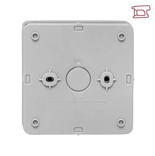 Коробка распределительная КМР-030-035 85х85х40 IP54 с крышкой для прямого монтажа без мембранных вводов сер. EKF plc-kmr-030-035 фото 2