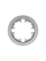 Рамка 1-м OSEN горизонт. круглая сер. матов. LEZARD 744-7400-146