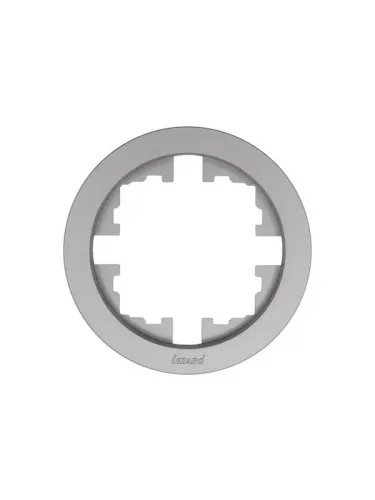 Рамка 1-м OSEN горизонт. круглая сер. матов. LEZARD 744-7400-146