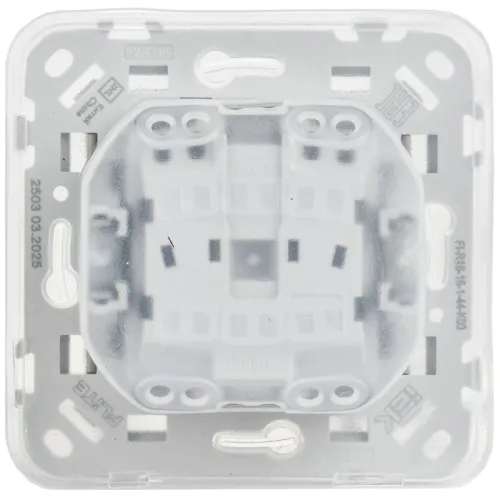 Розетка СП FLITE РСшкр11-1-44-ФлС 16А IP44 с заземл. с защ. шторками и крышкой безвинтовое крепление механизм сер. IEK FI-R16-16-1-44-K03 фото 4