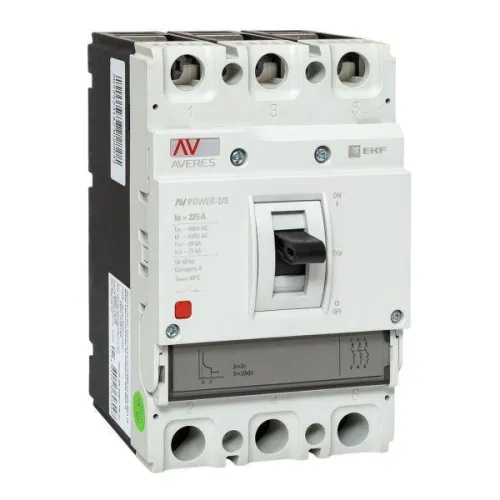 Выключатель автоматический 225А 80кА AV POWER-2/3 TR AVERES EKF mccb-23-225H-TR-av