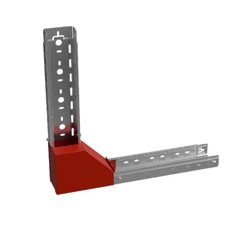 Угол для лотка вертикальный внутренний правый с разворотом трассы на 90град. 50х50 сталь 1мм "ПЛЮС" NLPDplus90-50-50-R КМ PL3821 фото 2