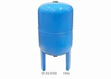 Гидроаккумулятор вертикальный AV 100л (с выс. ножками) (8шт/пал) син. VALFEX VF.AV.0100