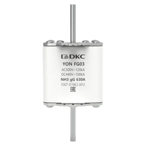 Предохранитель YON ножевого типа FG3 с одинарной индикацией 630А DKC 1FG03-0630 фото 2