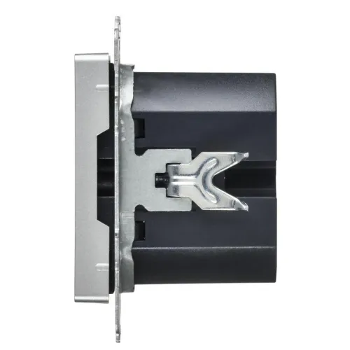 Розетка СП BRITE USB A+C 45Вт высокоск. заряд. РЮ11-2-БрА алюм. IEK BR-U22-045-K47 фото 4