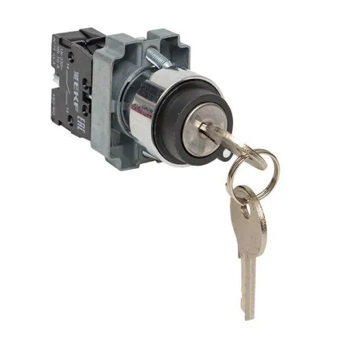 Переключатель BG21 2P с замком (не возврат.) NO EKF xb2-bg21 фото 7