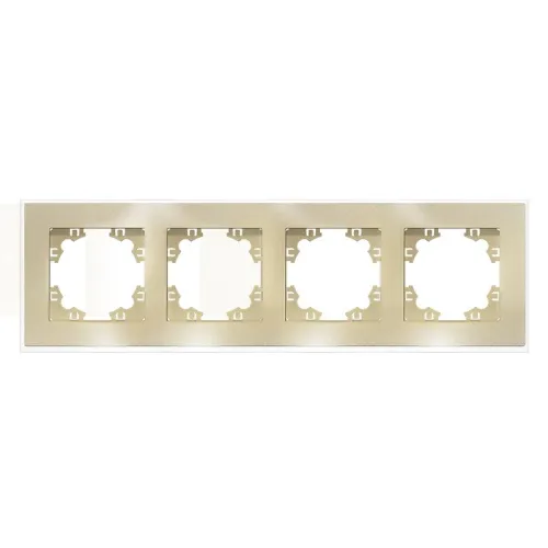 Рамка 4-м Афина стеклянная зол. UNIVersal 2293