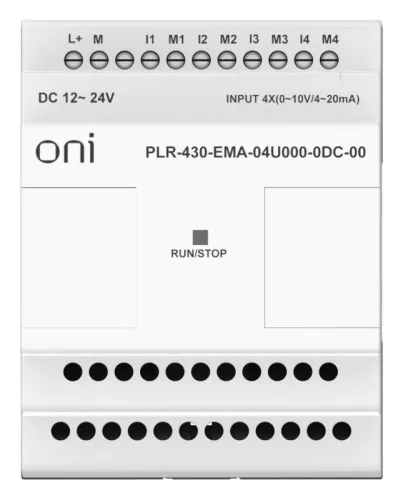 Модуль расширения входов выходов ПЛК 430 4 UI (0-20мА/0-10В) 24В DC ONI PLR-430-EMA-04U000-0DC-00 фото 3