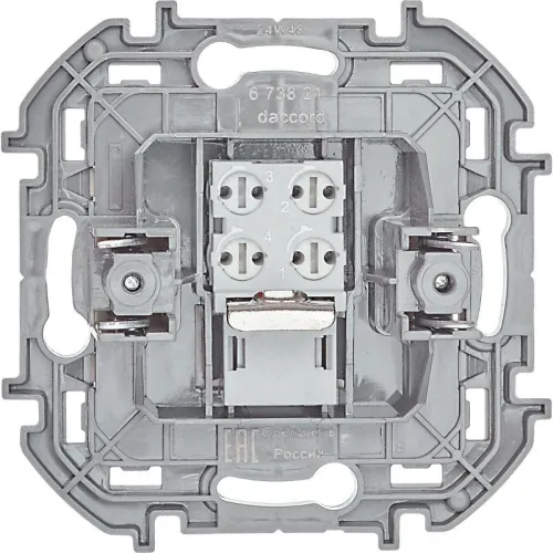 Розетка телефонная Inspiria RJ11 механизм сл. кость IEK 673821 фото 6