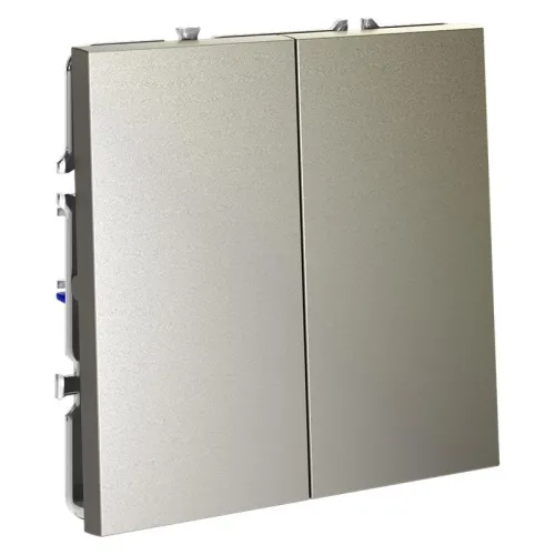 Переключатель проходной 2-кл. СП S70 10А механизм шелк Voltum VLS020304 фото 2