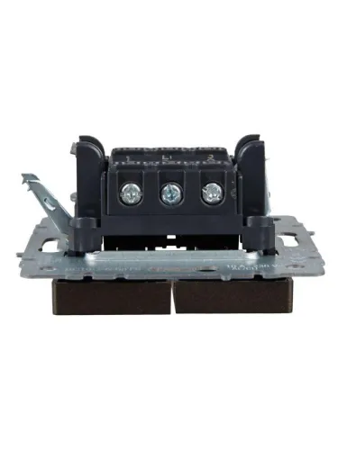 Выключатель проходной 2-кл. СП BRITE ВС10-2-6-БрТБ 10А механизм бронза IEK BR-V22-0-10-K45 фото 2