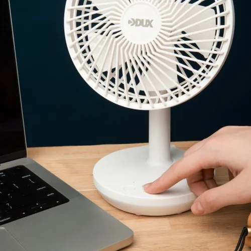 Вентилятор настольный 6Вт USB бел. DUX 60-0214 фото 9