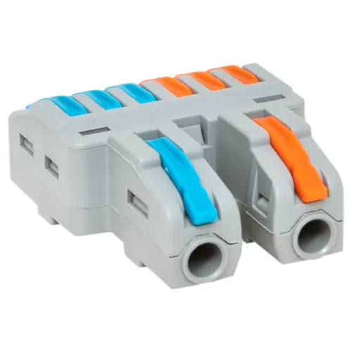 Клемма строительно-монтажная СМК 222-426 разветвительная 6 выходов 0.08-4кв.мм EKF plc-smk-422-6 фото 2