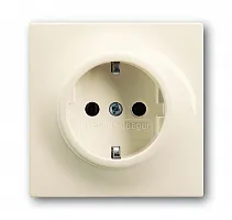 Розетка 1-м СП 1мод. Impuls 16А IP21 250В 2P+E защ. шторки сл. кость ABB 2CKA002013A5274