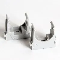 Держатель для труб (клипса) d25мм для монтажн. пистолета сер. (уп.100шт) TOKOV ELECTRIC TKE-LC-25-ZP-C06/100