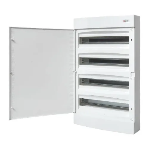 Щит распределительный навесной Unix 4х18мод. IP41 бел. дверь PROxima EKF ux-4x18-nw фото 6