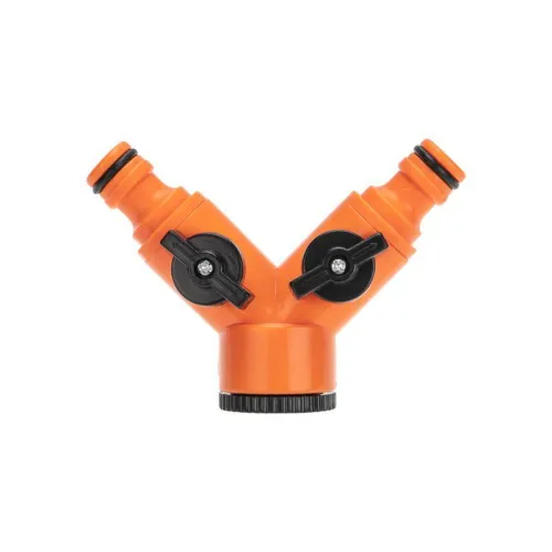 Разветвитель 2-х канальный на кран 3/4-1/2дюйма ЧЕТЫРЕ СЕЗОНА 62-0223 фото 5