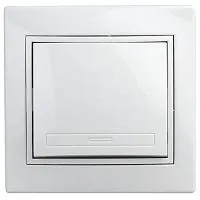 Кнопка включения СП Plano 1-109-01 10А 250В IP20 Plano бел. Intro Б0053830