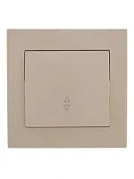 Переключатель проходной 1-кл. СП Rain IP20 крем. LEZARD 703-0303-105