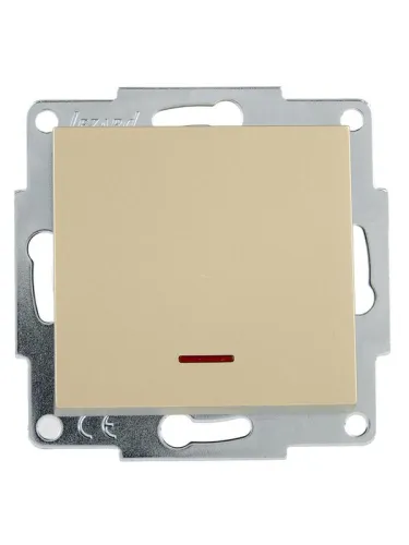 Выключатель с подсветкой VESNA зол. LEZARD 742-3688-111 фото 3