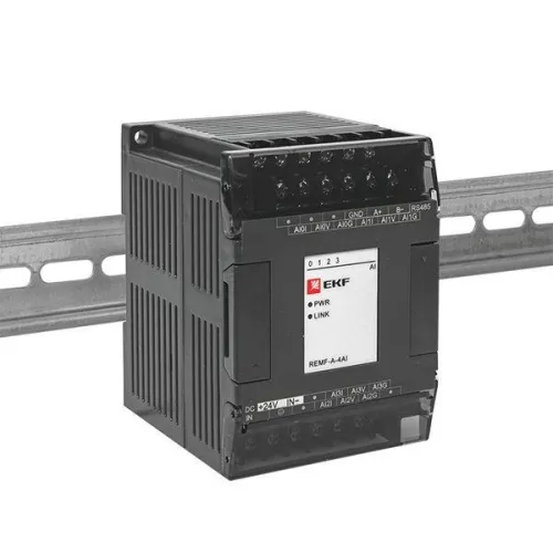 Модуль аналогового ввода REMF 4 PRO-Logic (с поверкой) EKF REMF-A-4AI-V фото 3