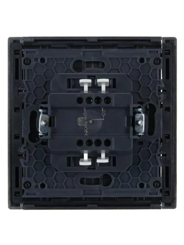 Выключатель проходной 1-кл. СП FORTE&PIANO 10А FP504 с индикацией сталь IEK FP-V12-1-10-1-K46 фото 2