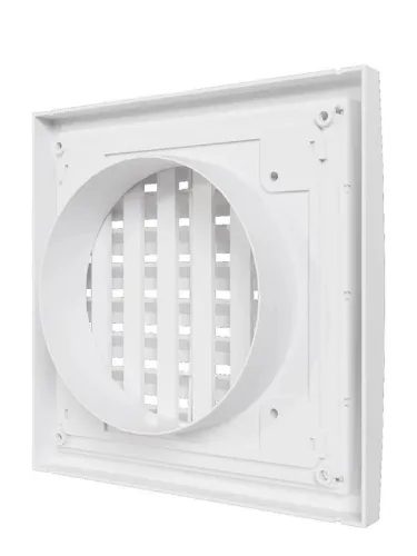 Решетка вентиляционная регулируемая 150х150 с фланцем D100 ERA 1515RRP10F фото 4