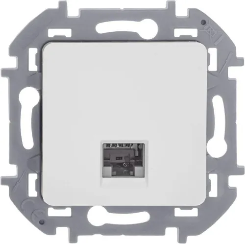 Розетка компьютерная Inspiria RJ45 кат.6 UTP механизм бел. IEK 673830 фото 6