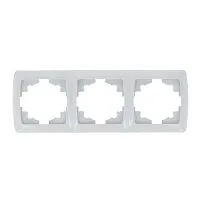 Рамка 3-м СП Мадрид горизонт. бел. EKF EIM-G-303-10