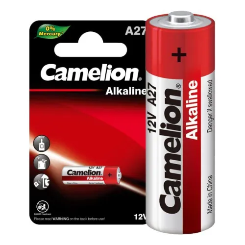 Элемент питания алкалиновый A27/LR27A 12В Mercury Free A27-BP1 для пультов сигнализаций BL-1 (блист.1шт) Camelion 12829 фото 2