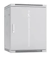 Шкаф телекоммуникационный настенный разобранный SH-05F-15U60/35m-R 19дюйм 15U 600х350х769мм дверь метал. сер. (RAL 7035) Cabeus 10753c