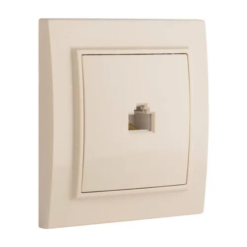 Розетка компьютерная 1-м СП Минск RJ45 беж. EKF ERK01-035-20 фото 2
