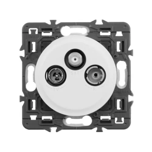 Панель лицевая Celiane для роз. R-TV/SAT бел. Leg 068285 фото 3