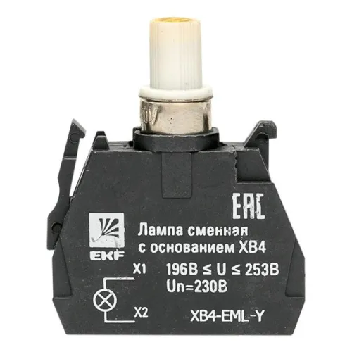 Лампа сменная с основанием XB4 желт. 230В PROxima EKF XB4-EML-Y фото 6