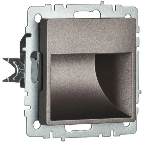 Подсветка светодиодная BRITE встраив. ПЛ20-БрТБ механизм бронза IEK BR-FL20-K45 фото 3