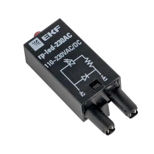 Модуль светодиодный 230 VAC для промежуточных реле RP AVERES EKF rp-led-230AC фото 5